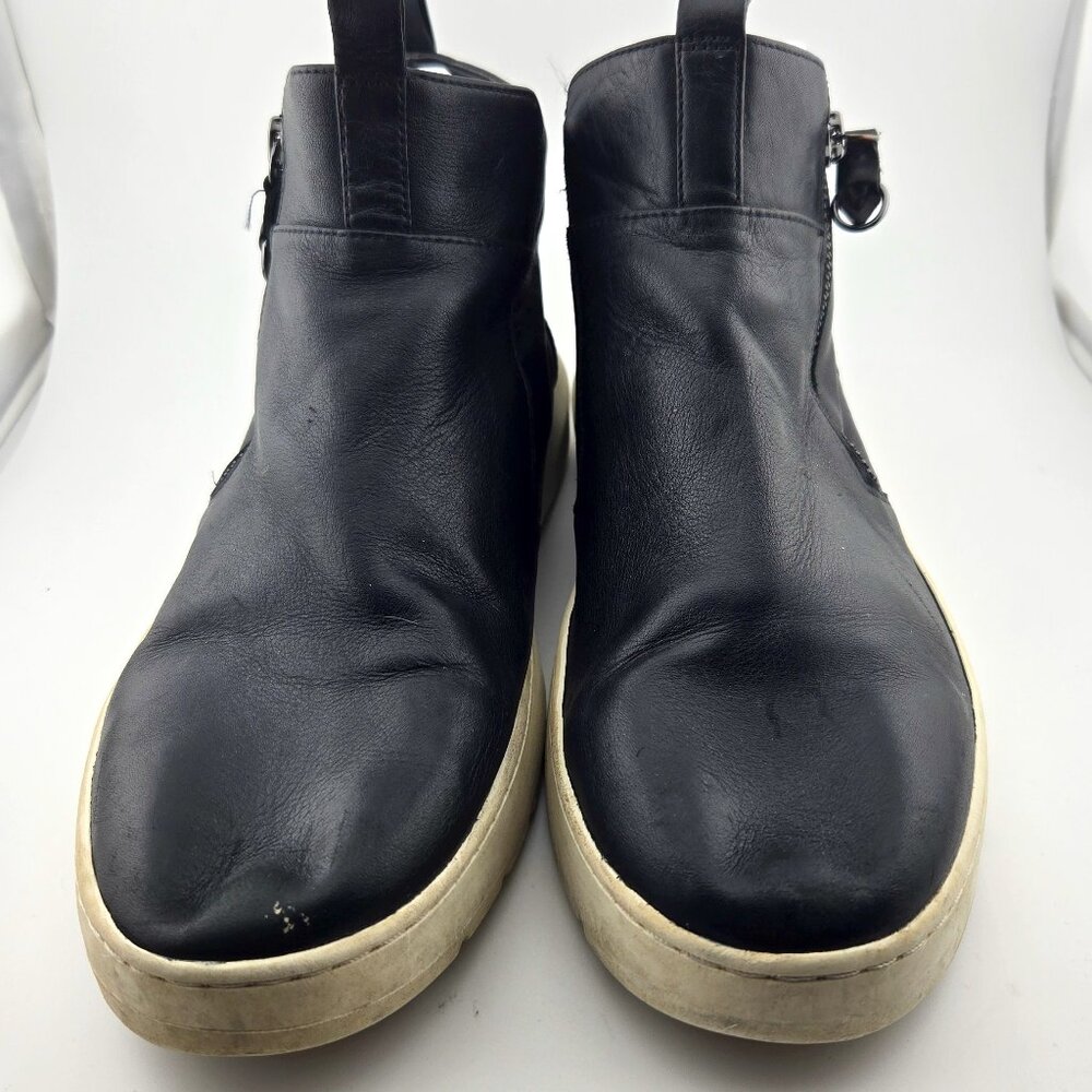 Vionic Brinkely Black Leather Sneakers | Women’s Size 8.5 | Comfort Walking Shoe